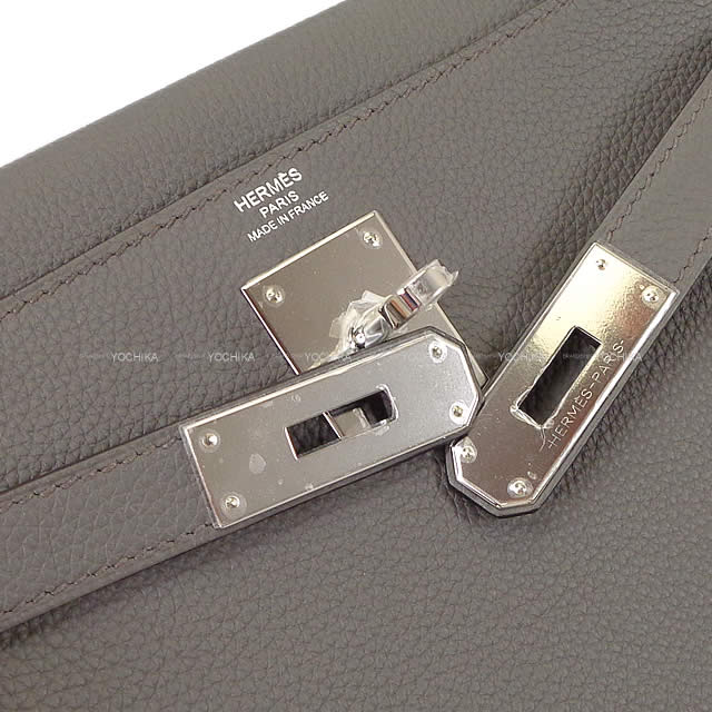 HERMES エルメス ケリー28 内縫い ハンドバッグ エタン トゴ シルバー金具 新品