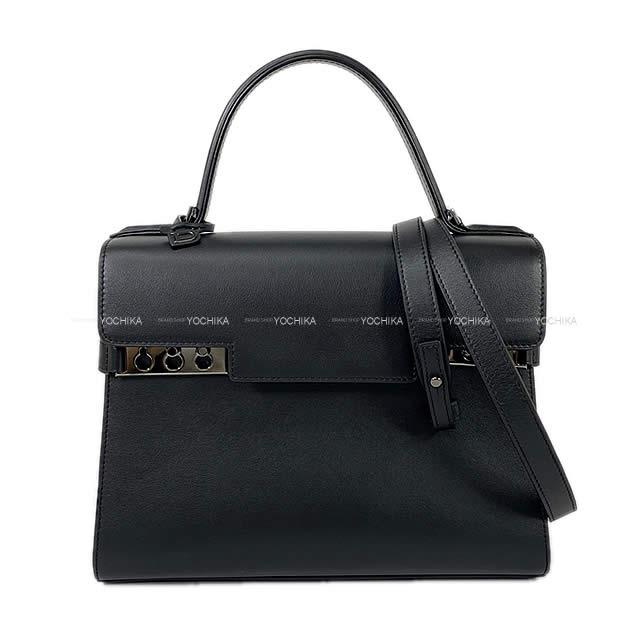 Delvaux デルボー デルヴォー 2way ショルダー ハンドバッグ タンペート Mm 黒 ブラック カーフ メタルシルバー金具 新品未使用