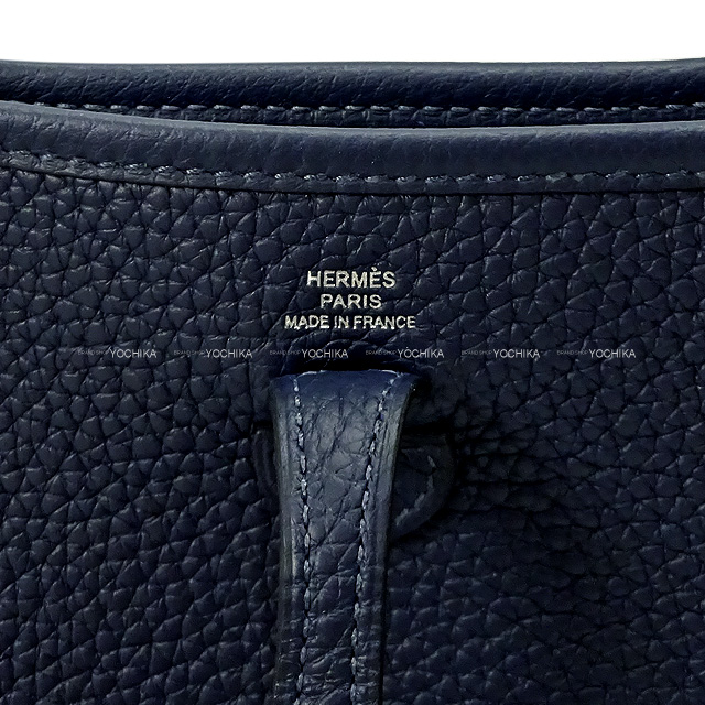 HERMES エルメス ショルダーバッグ エヴリン(エブリン) 16 TPM アマゾン マキシ・カドリーユ ブルーニュイ トリヨンクレマンス  シルバー金具 Z刻印 新品