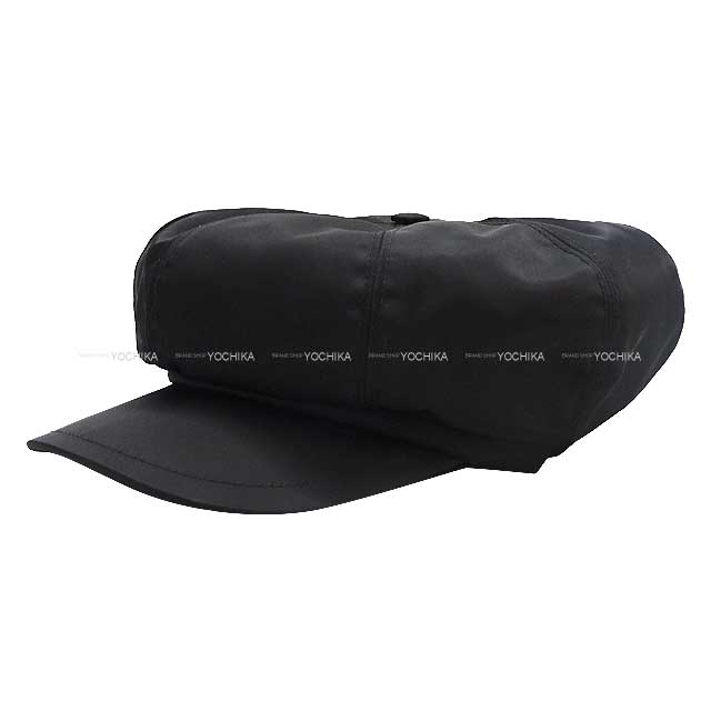 PRADA プラダ キャップ Re-Nylon キャスケット 帽子 #L 黒 (ブラック 