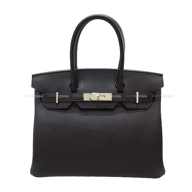 HERMES エルメス ハンドバッグ バーキン30 黒 (ブラック) エプソン シルバー金具 Z刻印 新品同様【中古】