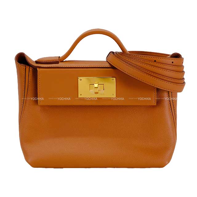 HERMES エルメス ショルダーバッグ サック24/24 21 ミニ ヴァンキャトル ゴールド エバーカラー(エヴァーカラー)/スイフト  ゴールド金具 W刻印 新品